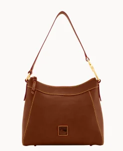 Dooney & Bourke The Florentine Collection|Ready For the Getaway<Florentine Large Cassidy Hobo Chestnut