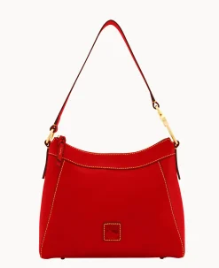 Dooney & Bourke The Florentine Collection|Ready For the Getaway<Florentine Large Cassidy Hobo Red