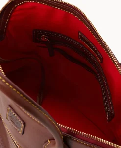 Dooney & Bourke The Florentine Collection|Picnic in the Park<Florentine Large Domed Satchel Chestnut