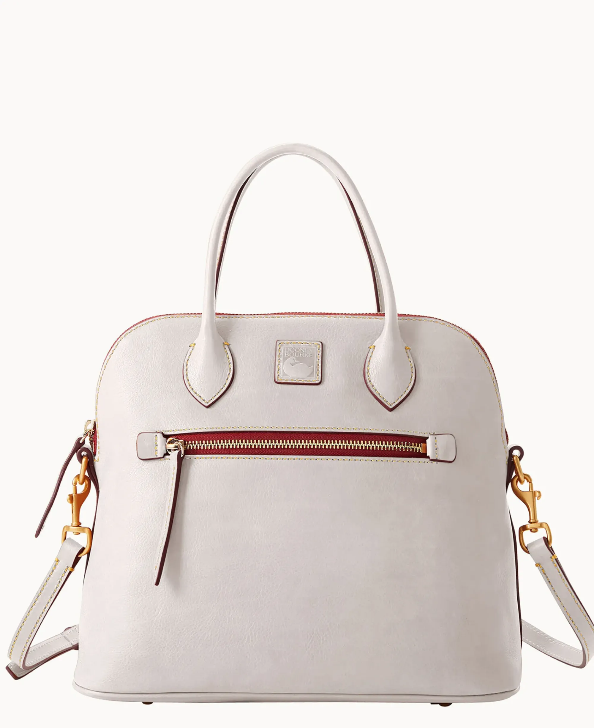 Dooney & Bourke The Florentine Collection|Picnic in the Park<Florentine Large Domed Satchel Ecru