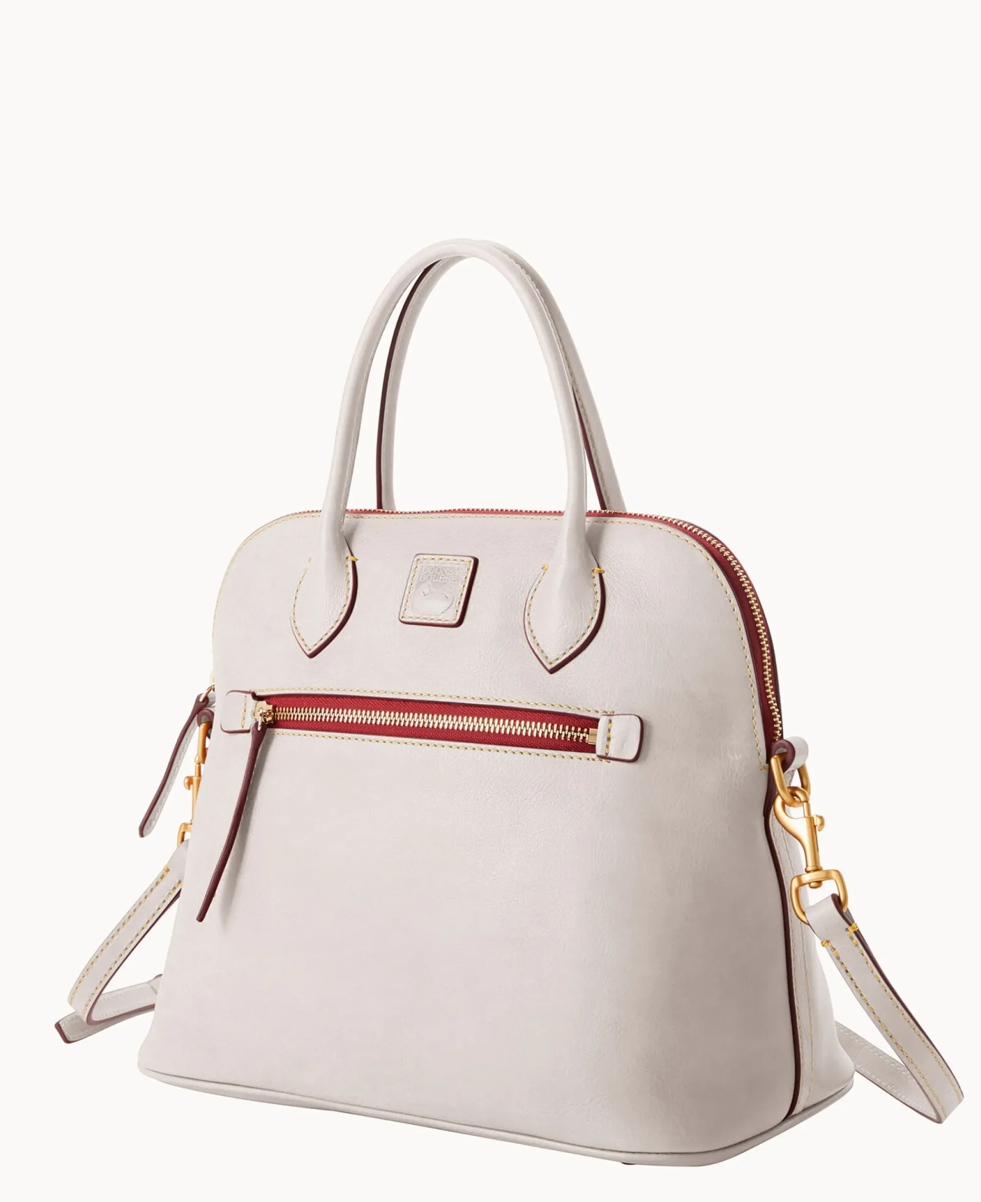 Dooney & Bourke The Florentine Collection|Picnic in the Park<Florentine Large Domed Satchel Ecru