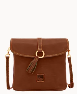 Dooney & Bourke The Florentine Collection|Smooth Leather<Florentine Large Dottie Crossbody Chestnut