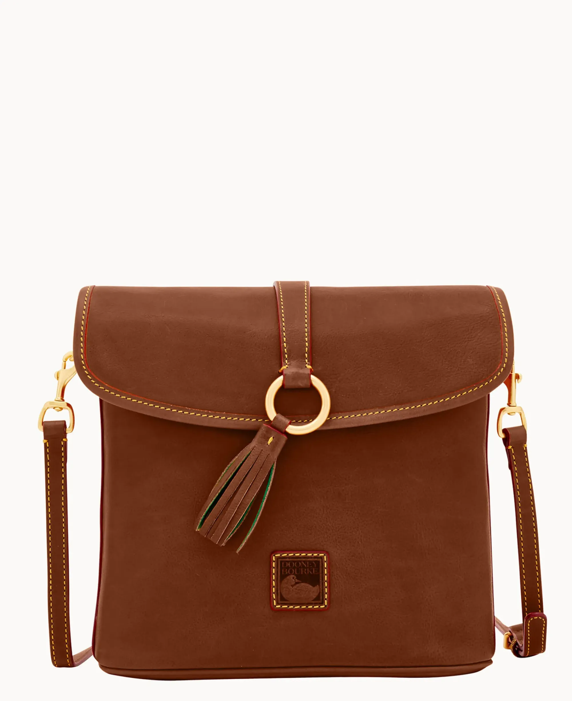 Dooney & Bourke The Florentine Collection|Smooth Leather<Florentine Large Dottie Crossbody Chestnut