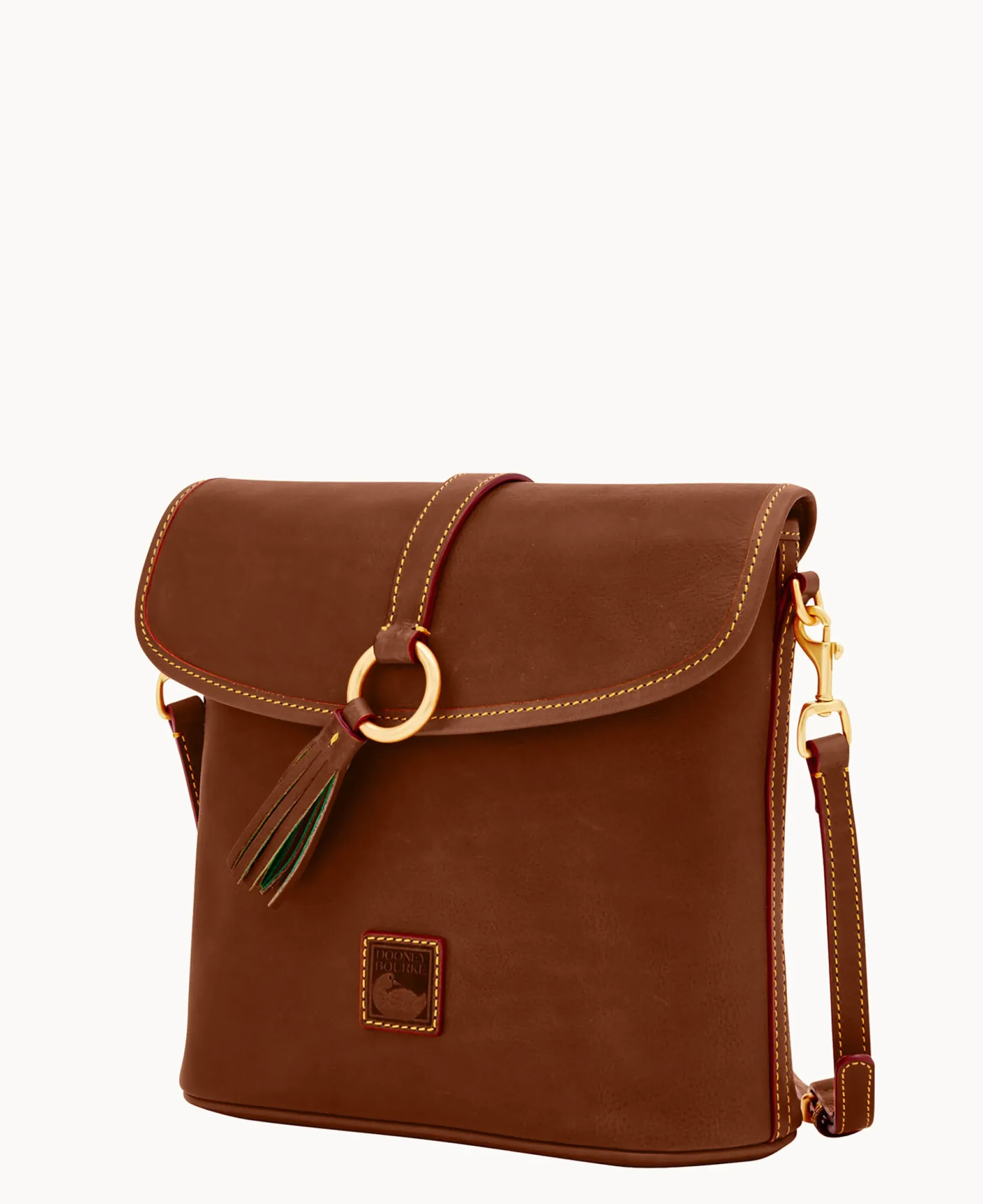 Dooney & Bourke The Florentine Collection|Smooth Leather<Florentine Large Dottie Crossbody Chestnut