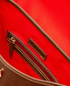 Dooney & Bourke The Florentine Collection|Smooth Leather<Florentine Large Dottie Crossbody Chestnut