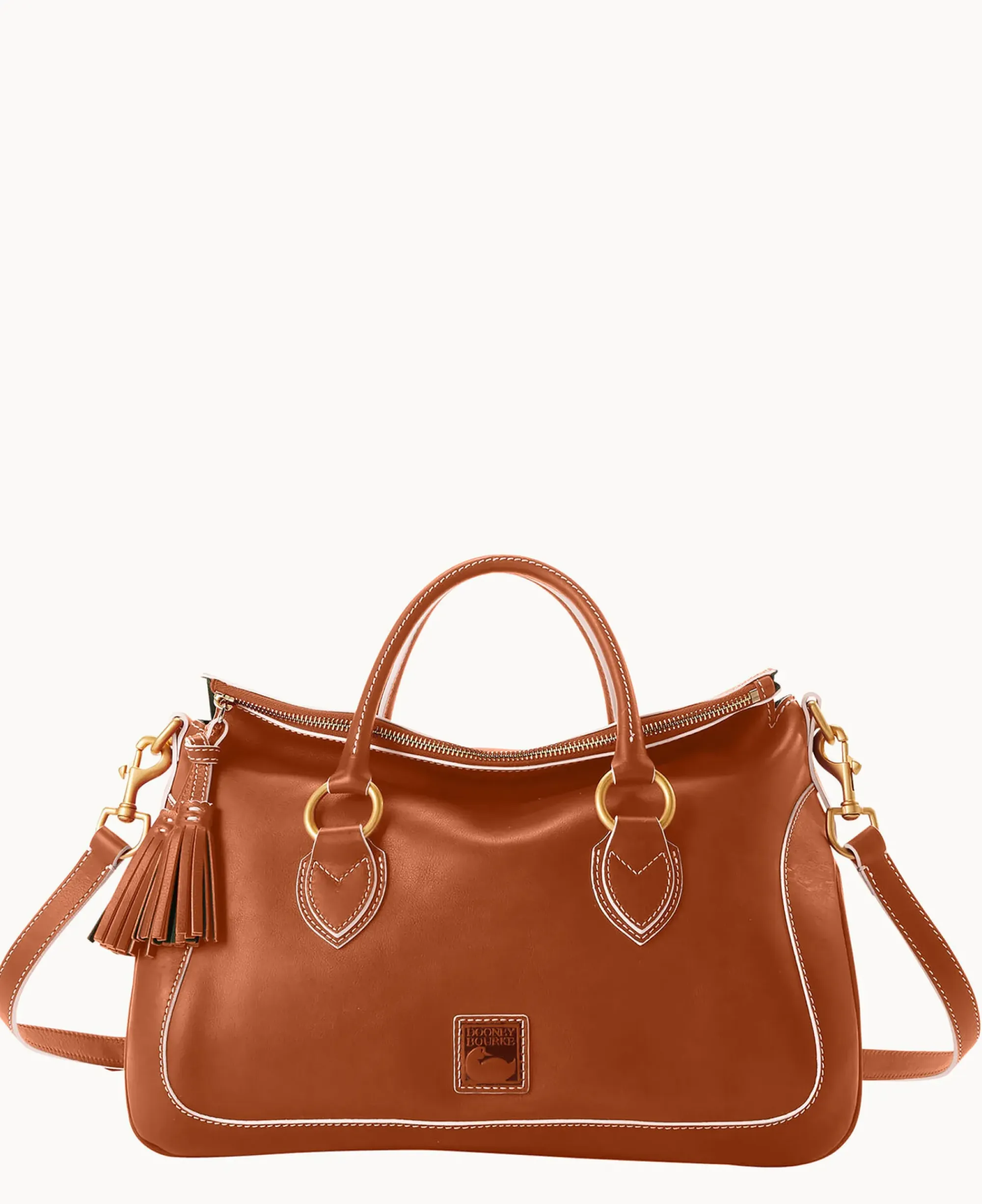 Dooney & Bourke The Florentine Collection|Smooth Leather<Florentine Large Satchel Natural
