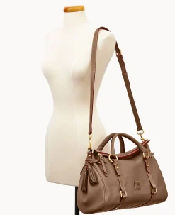 Dooney & Bourke The Florentine Collection|Ready For the Getaway<Florentine Large Satchel Elephant