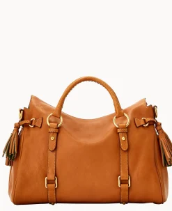 Dooney & Bourke The Florentine Collection|Ready For the Getaway<Florentine Large Satchel Natural