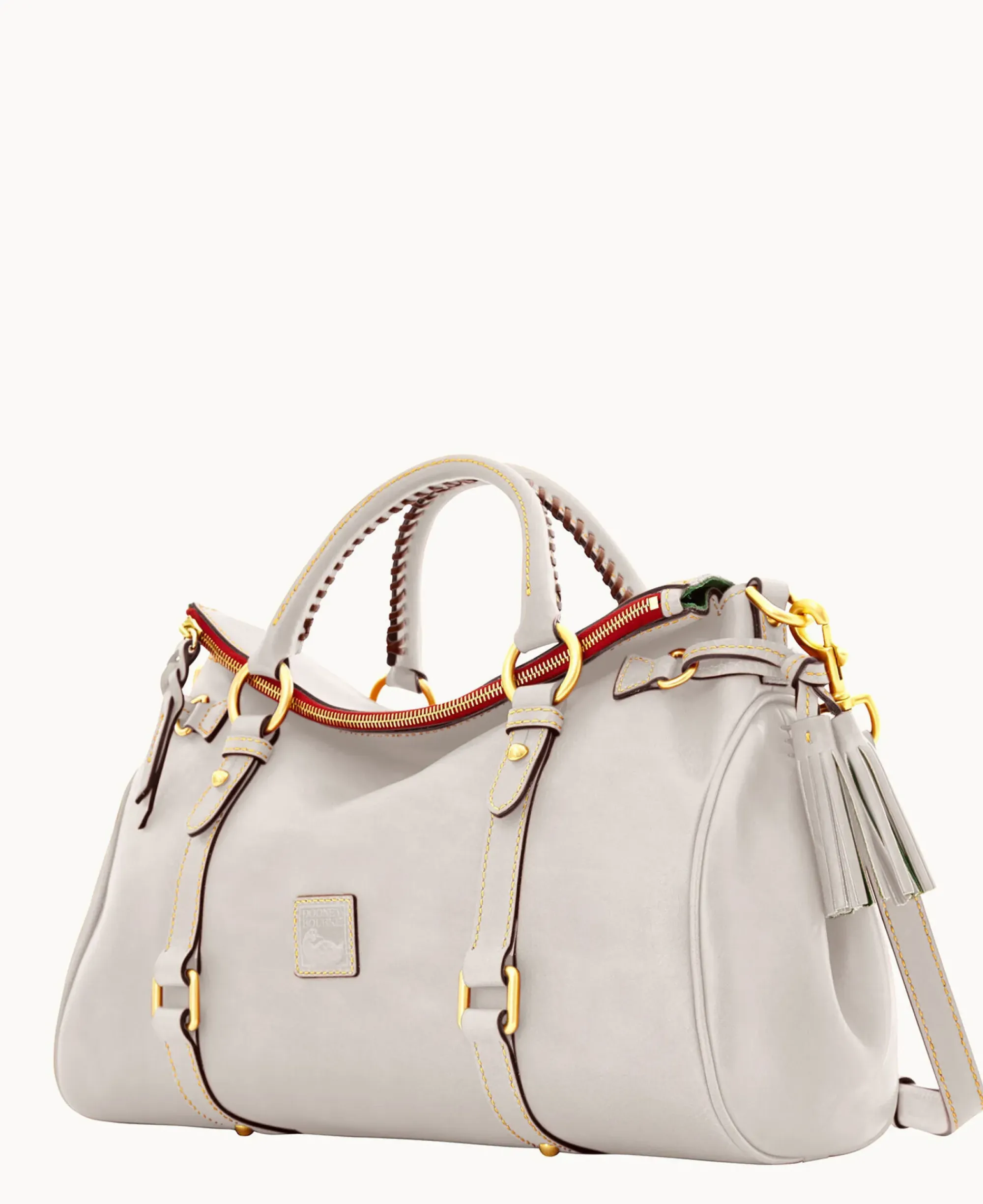 Dooney & Bourke The Florentine Collection|Ready For the Getaway<Florentine Large Satchel Ecru