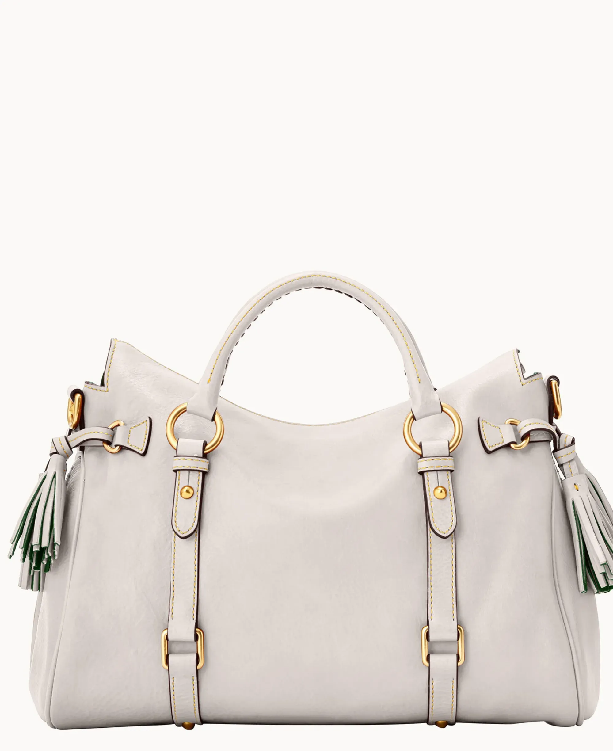 Dooney & Bourke The Florentine Collection|Ready For the Getaway<Florentine Large Satchel Ecru