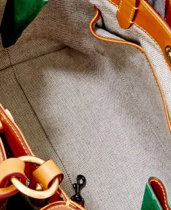 Dooney & Bourke The Florentine Collection|Picnic in the Park<Florentine Large Zip Barlow Natural