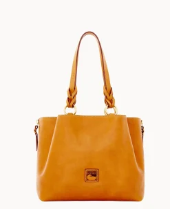 Dooney & Bourke The Florentine Collection|Picnic in the Park<Florentine Large Zip Barlow Natural