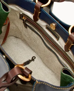 Dooney & Bourke The Florentine Collection|Picnic in the Park<Florentine Large Zip Barlow Navy