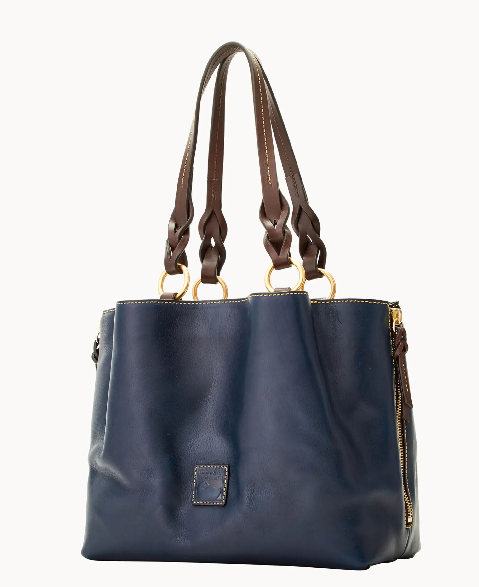 Dooney & Bourke The Florentine Collection|Picnic in the Park<Florentine Large Zip Barlow Navy