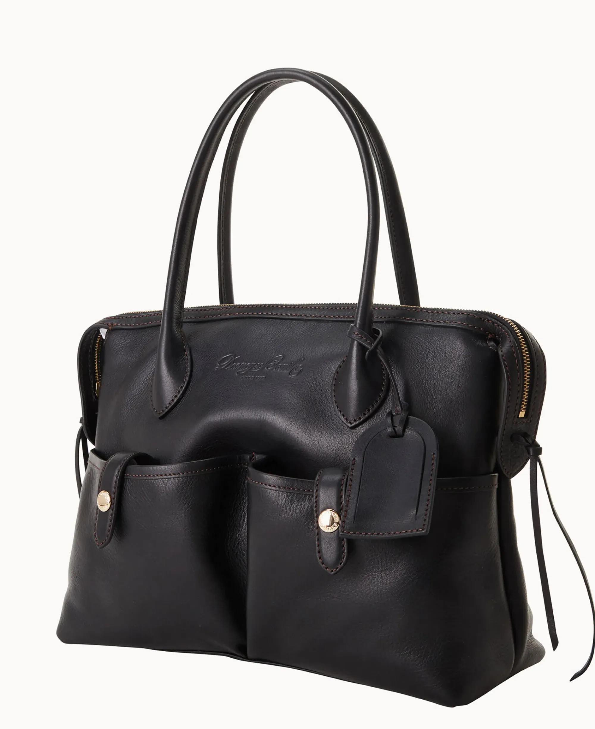 Dooney & Bourke The Florentine Collection|Picnic in the Park<Florentine Medium East West Satchel Black