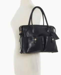 Dooney & Bourke The Florentine Collection|Picnic in the Park<Florentine Medium East West Satchel Black