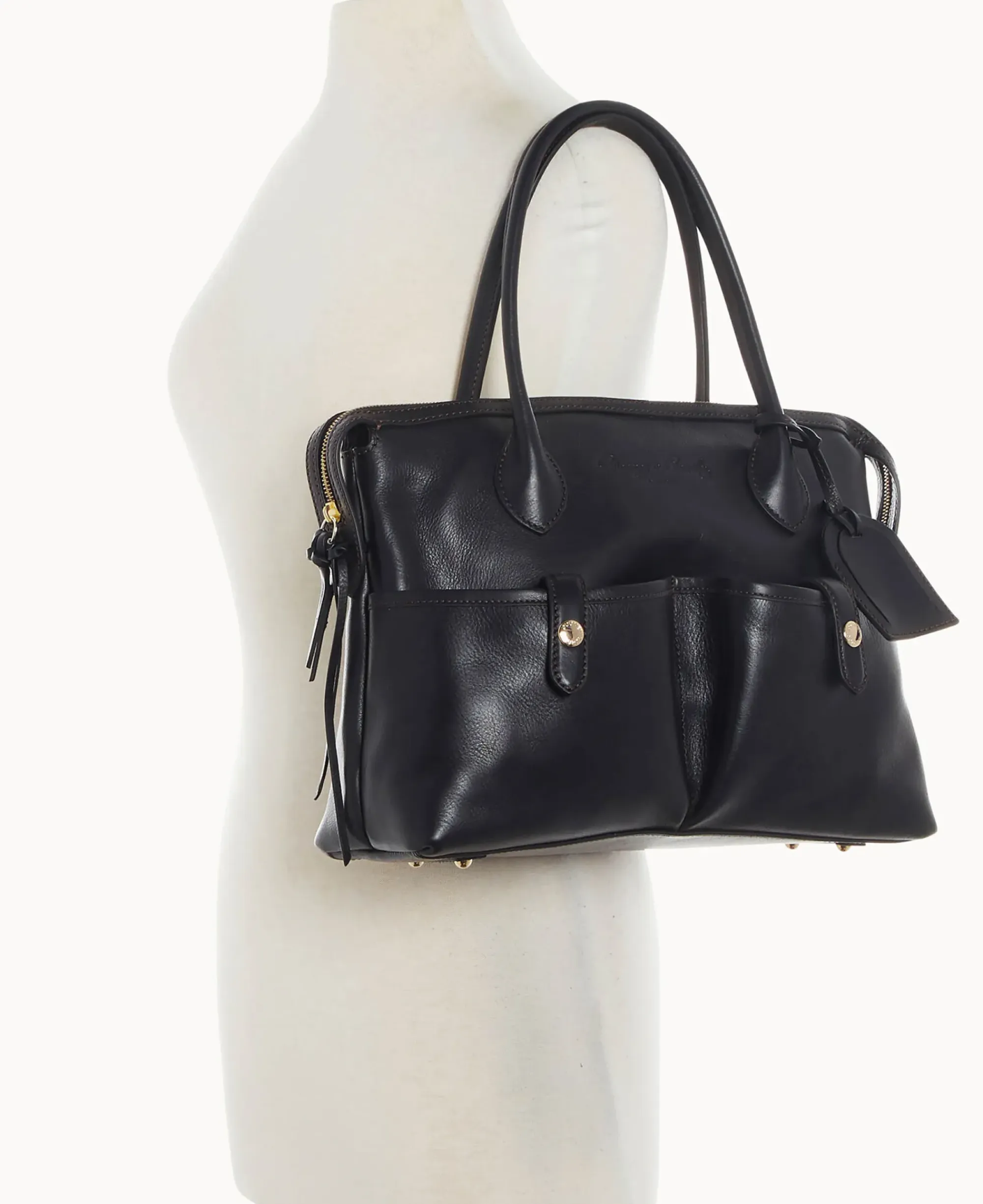 Dooney & Bourke The Florentine Collection|Picnic in the Park<Florentine Medium East West Satchel Black