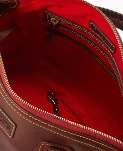 Dooney & Bourke The Florentine Collection|Picnic in the Park<Florentine Medium Mail Satchel Chestnut