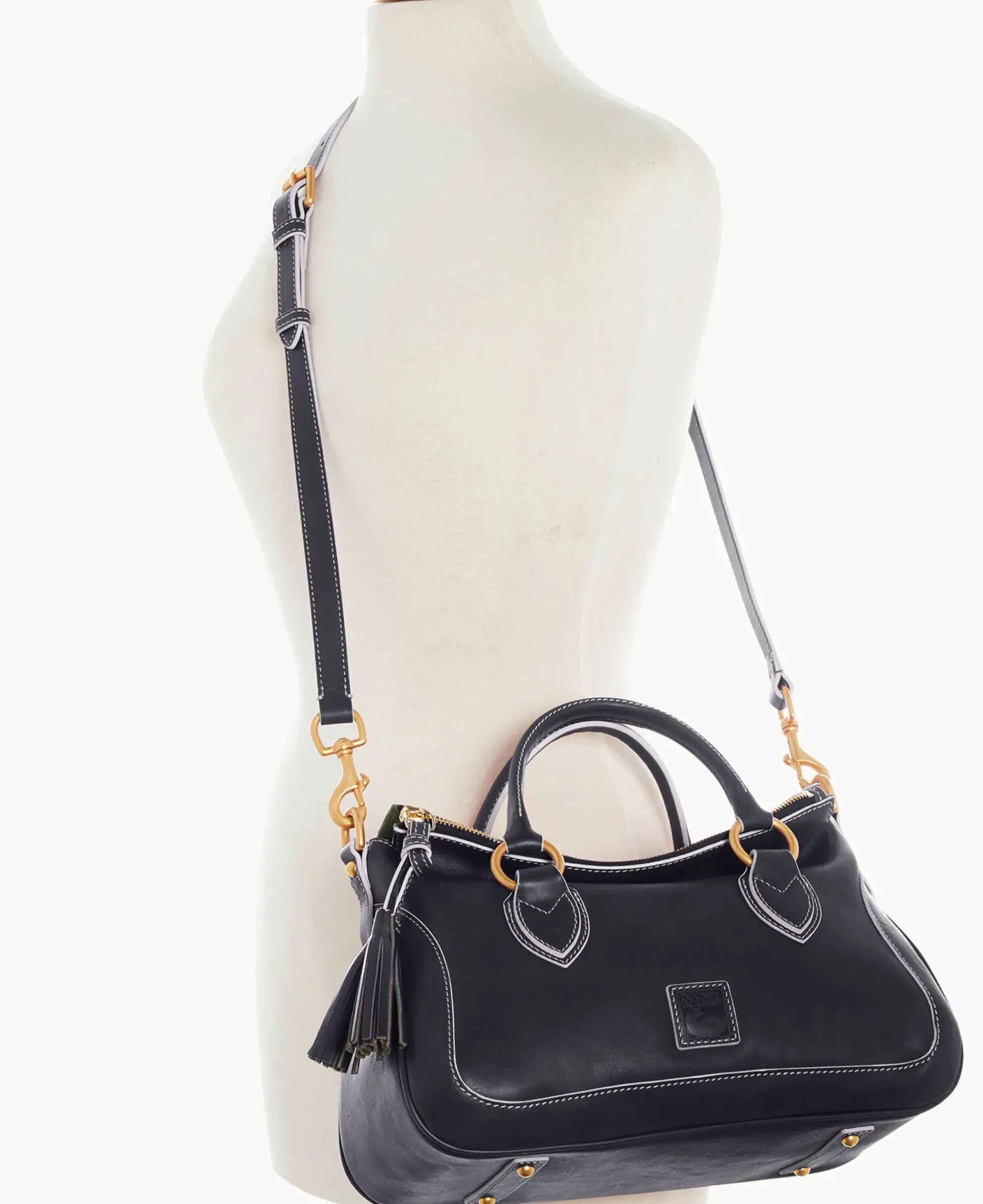 Dooney & Bourke The Florentine Collection|Smooth Leather<Florentine Medium Satchel Navy