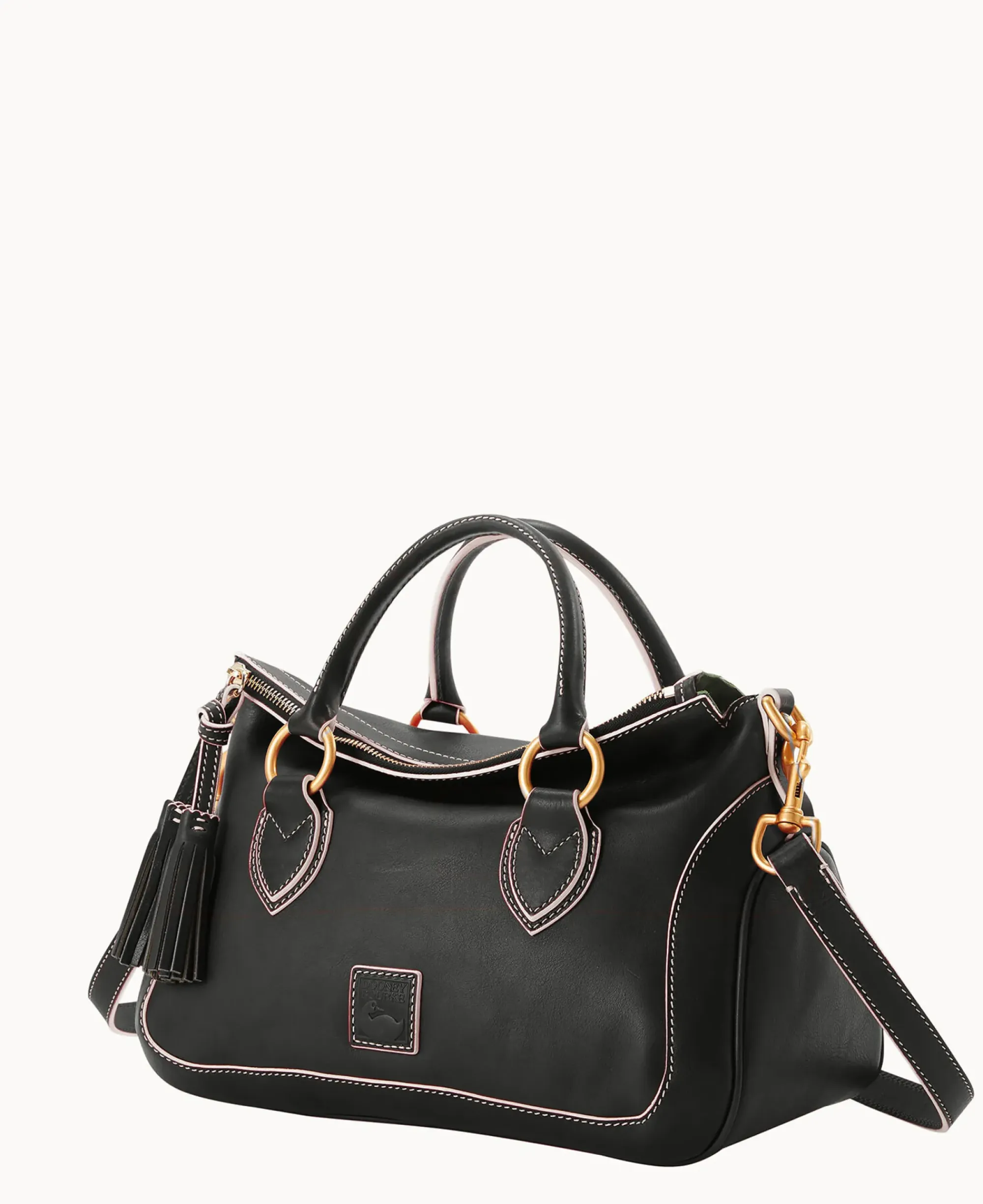 Dooney & Bourke The Florentine Collection|Smooth Leather<Florentine Medium Satchel Black