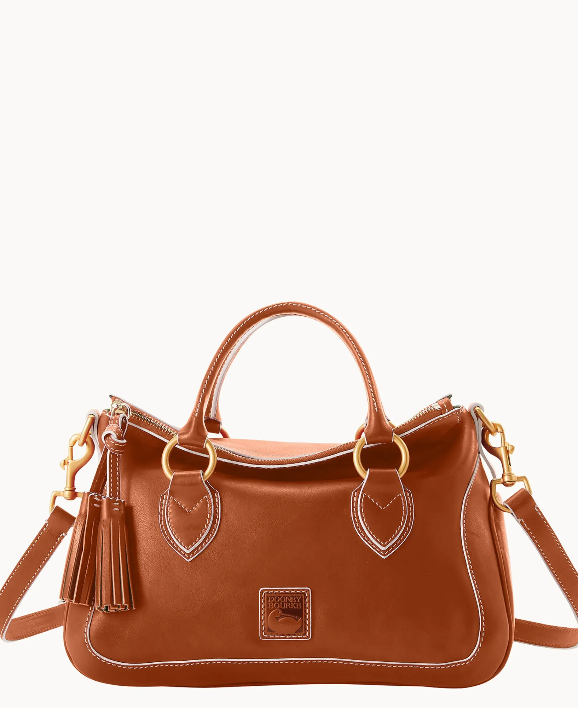 Dooney & Bourke The Florentine Collection|Smooth Leather<Florentine Medium Satchel Natural