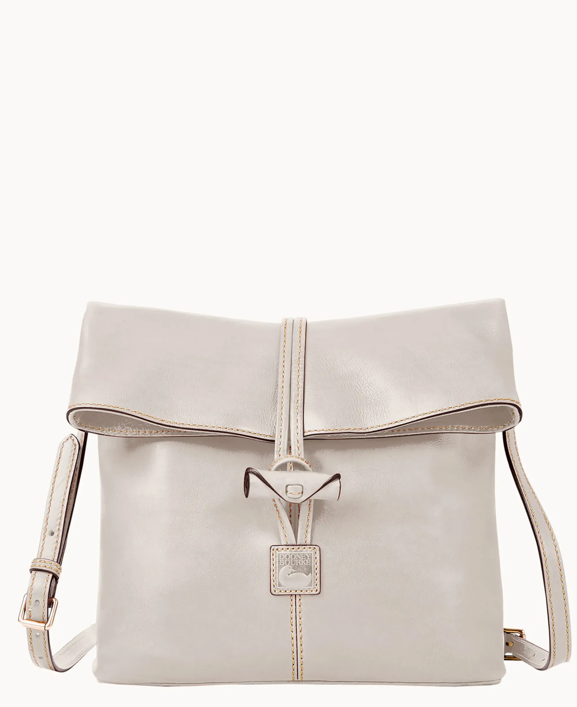 Dooney & Bourke The Florentine Collection|Smooth Leather<Florentine Medium Toggle Crossbody Ecru