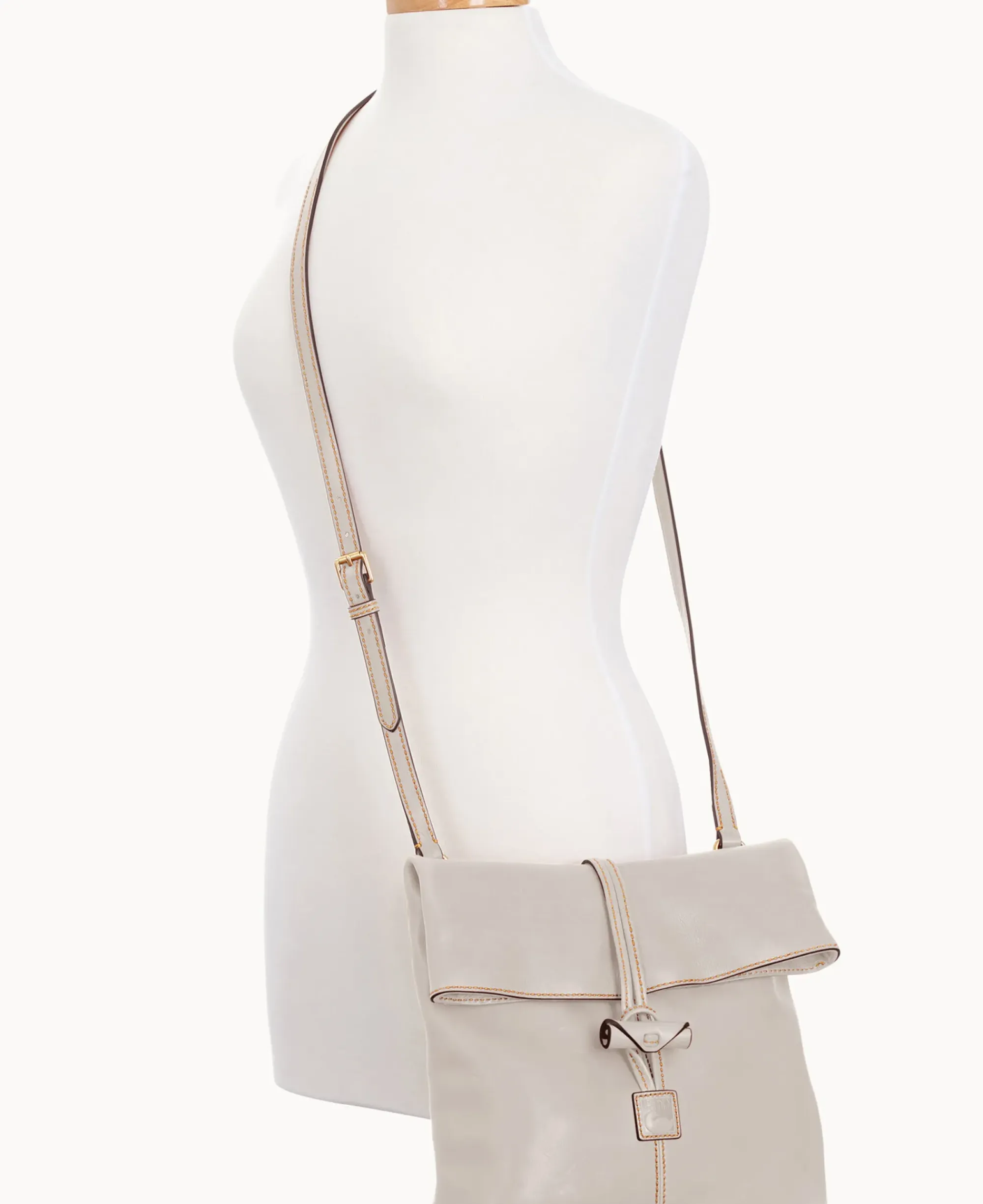 Dooney & Bourke The Florentine Collection|Smooth Leather<Florentine Medium Toggle Crossbody Ecru
