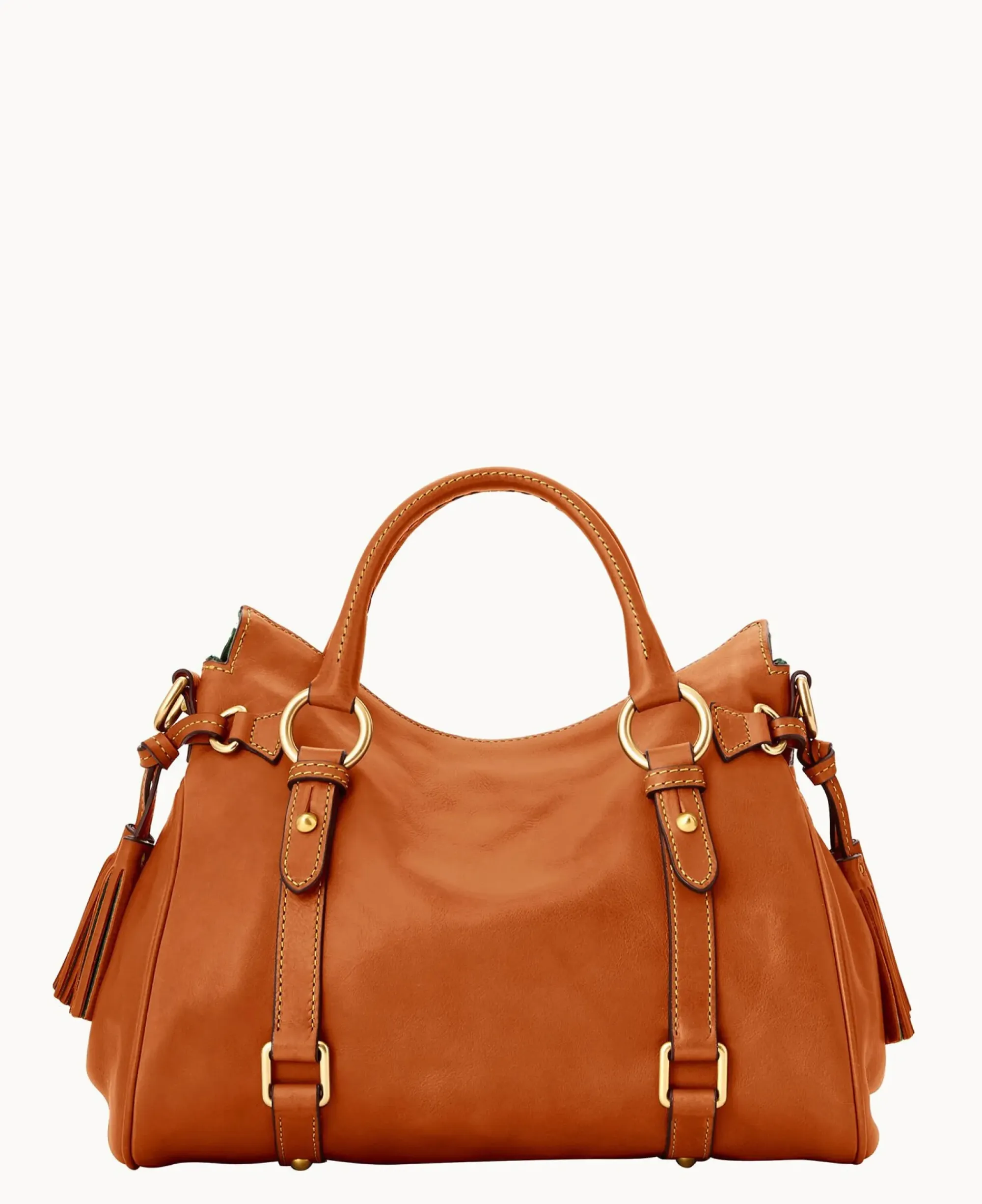 Dooney & Bourke The Florentine Collection|Ready For the Getaway<Florentine Satchel Natural