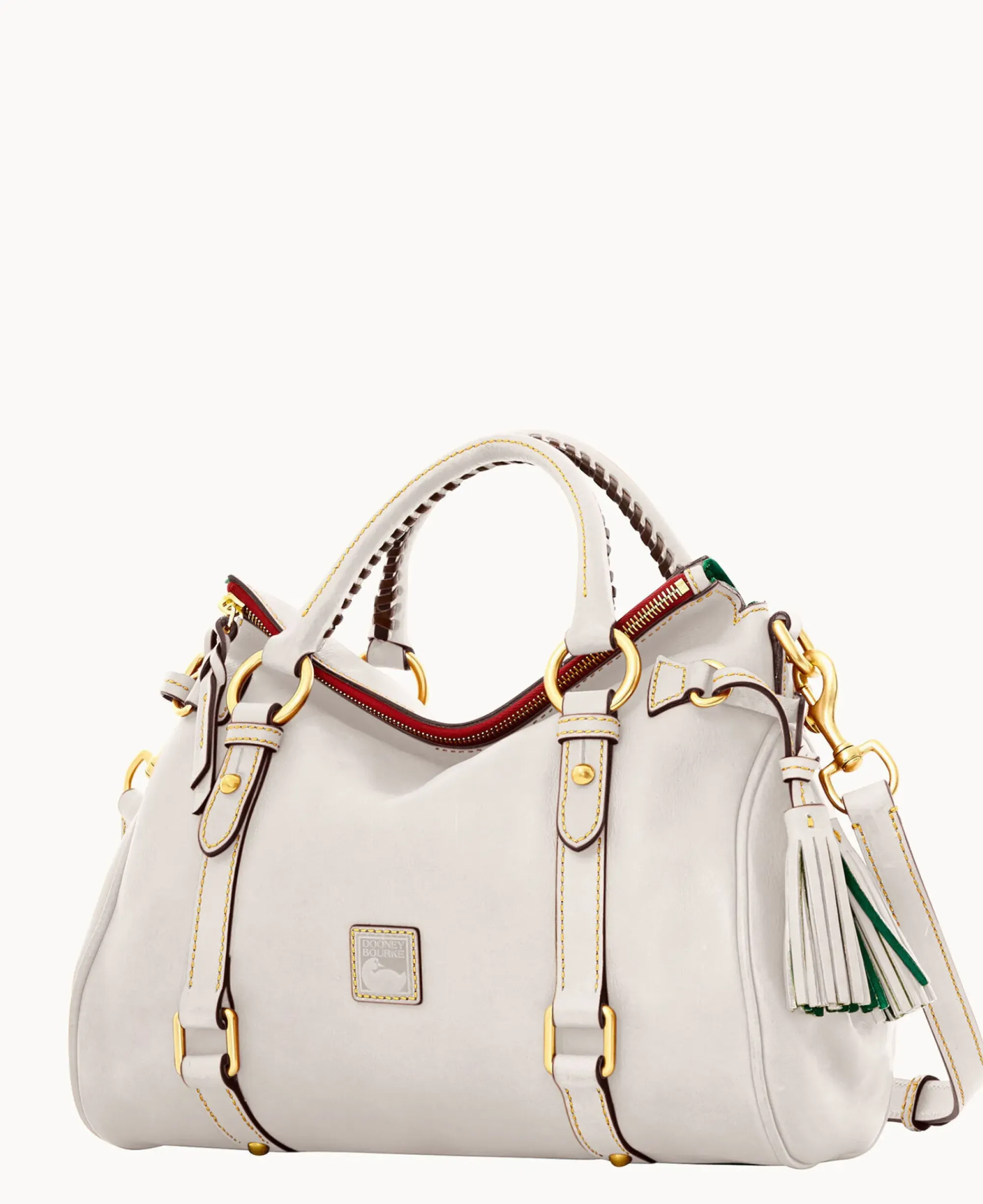 Dooney & Bourke The Florentine Collection|Ready For the Getaway<Florentine Satchel Ecru