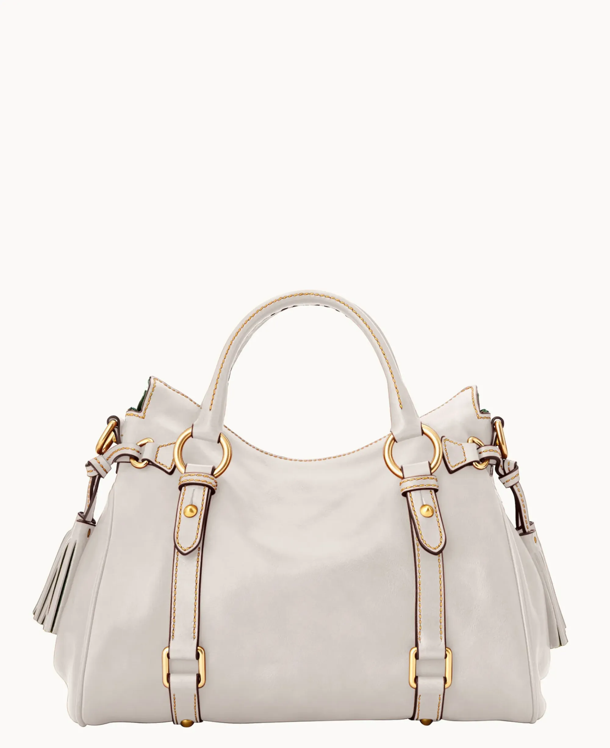 Dooney & Bourke The Florentine Collection|Ready For the Getaway<Florentine Satchel Ecru
