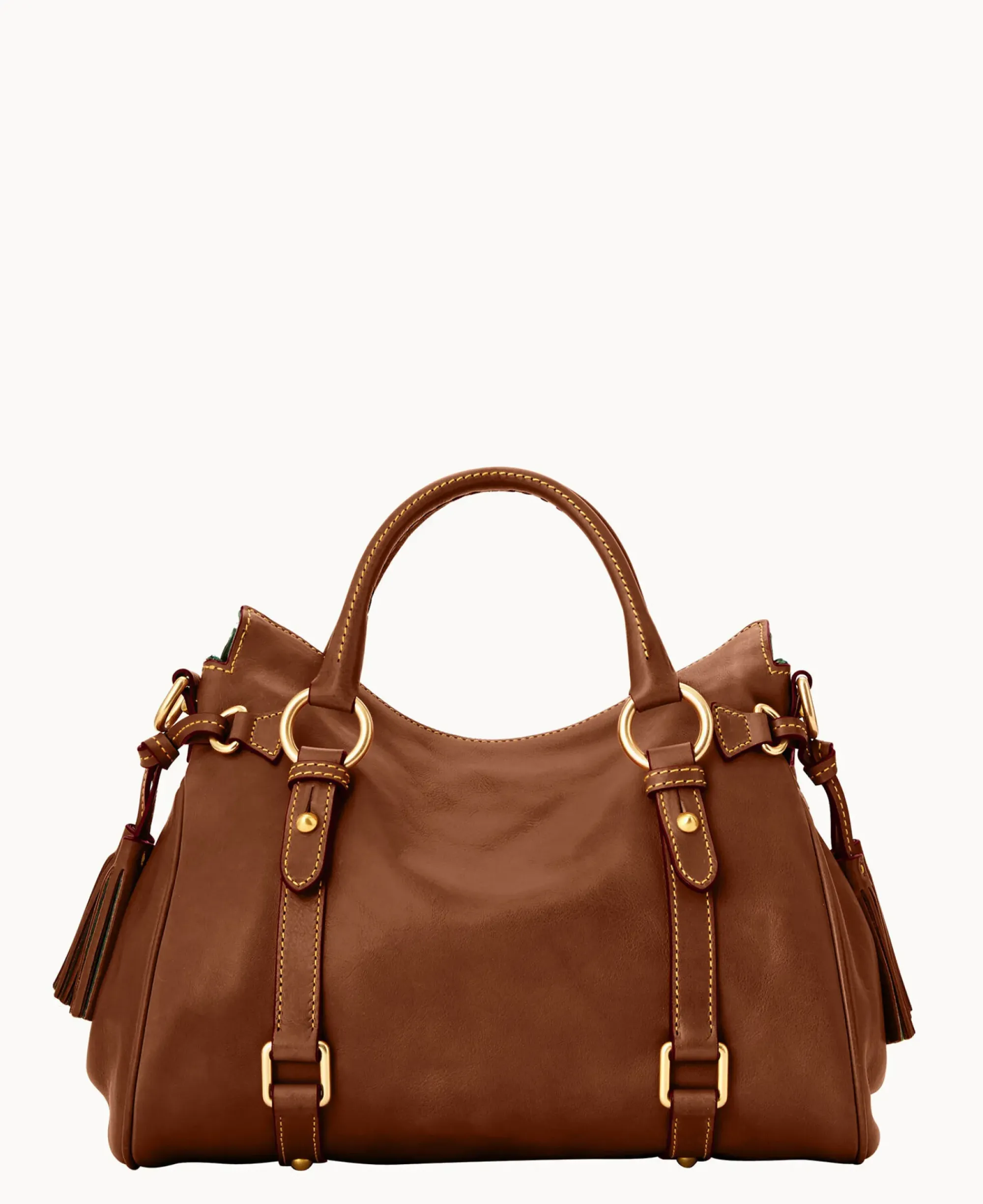 Dooney & Bourke The Florentine Collection|Ready For the Getaway<Florentine Satchel Chestnut
