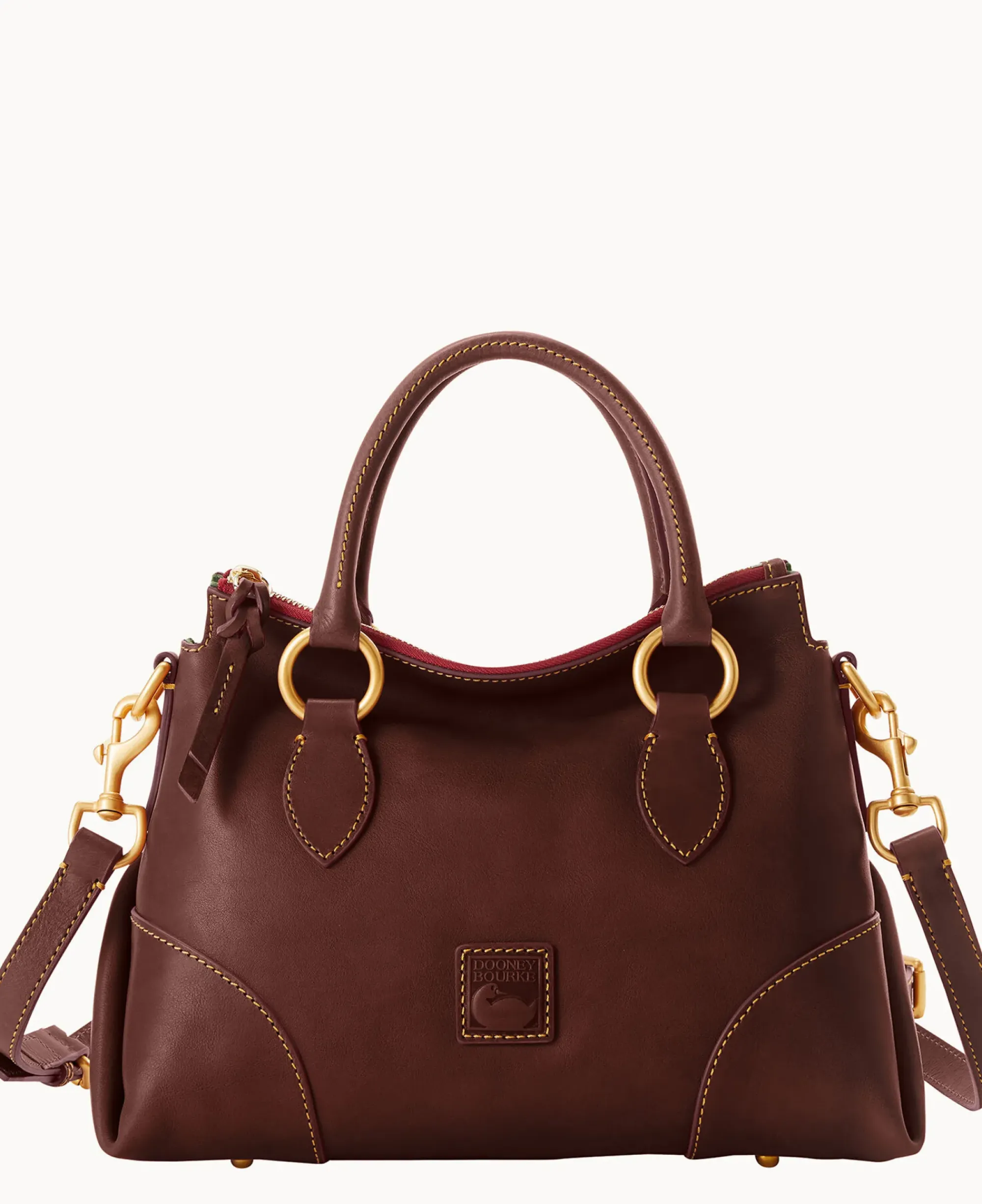 Dooney & Bourke The Florentine Collection|Picnic in the Park<Florentine Satchel 30 Chestnut