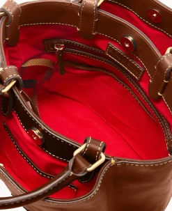 Dooney & Bourke The Florentine Collection|Picnic in the Park<Florentine Small Barlow Chestnut