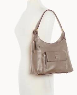 Dooney & Bourke The Florentine Collection|Picnic in the Park<Florentine Small Hobo Light Taupe