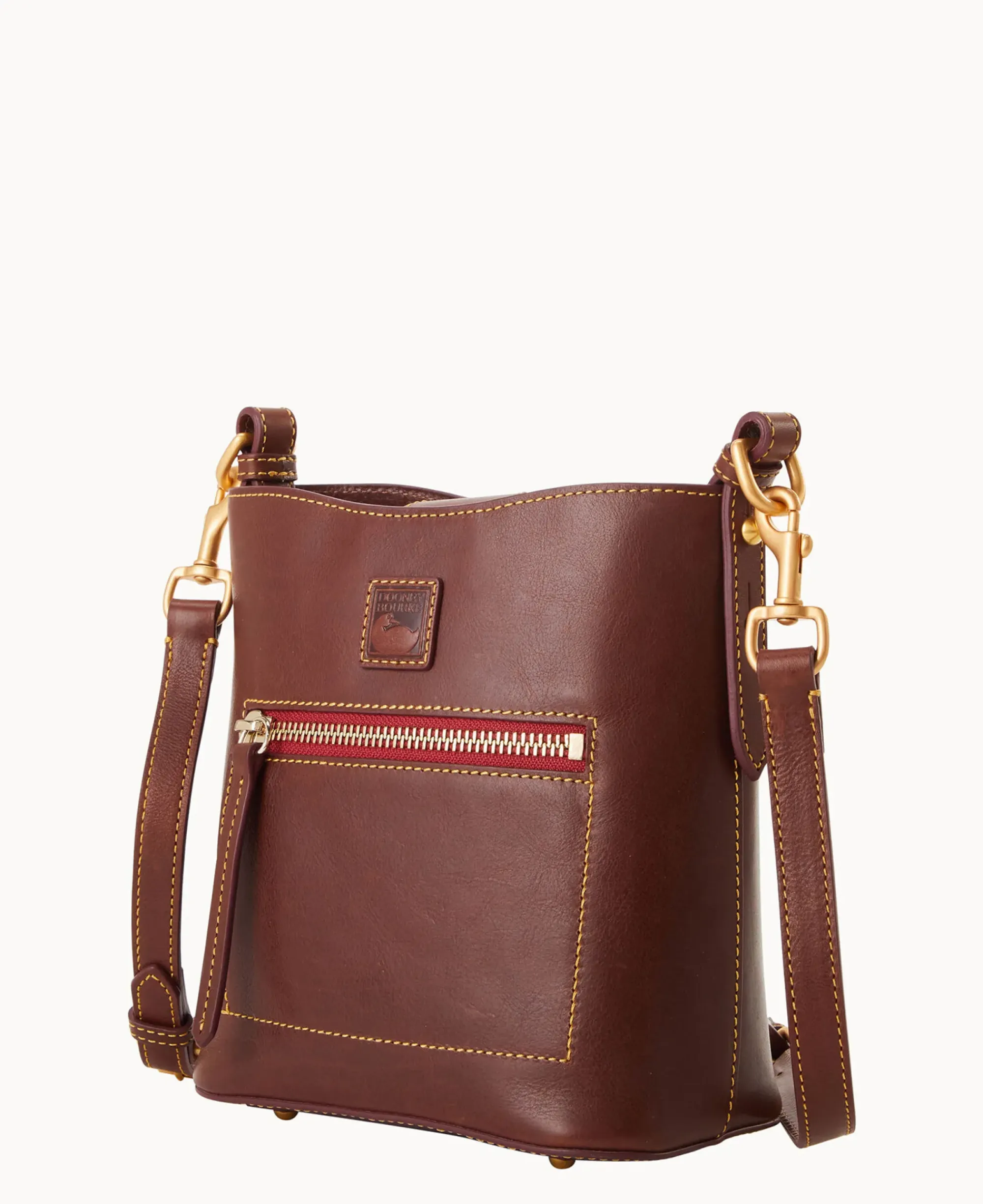 Dooney & Bourke The Florentine Collection|Smooth Leather<Florentine Small Ridley Chestnut