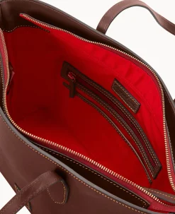 Dooney & Bourke The Florentine Collection|Picnic in the Park<Florentine Tote Chestnut