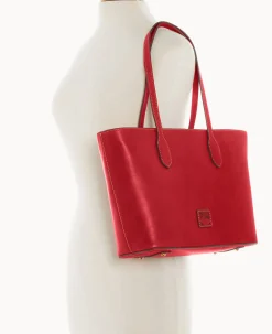 Dooney & Bourke The Florentine Collection|Picnic in the Park<Florentine Tote Red