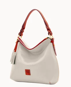 Dooney & Bourke The Florentine Collection|Picnic in the Park<Florentine Twist Strap Hobo Ecru