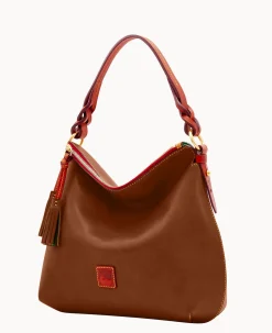 Dooney & Bourke The Florentine Collection|Picnic in the Park<Florentine Twist Strap Hobo Chestnut