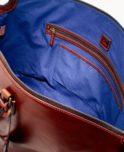 Dooney & Bourke The Florentine Collection|Ready For the Getaway<Florentine Weekender Chestnut