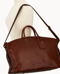 Dooney & Bourke The Florentine Collection|Ready For the Getaway<Florentine Weekender Chestnut