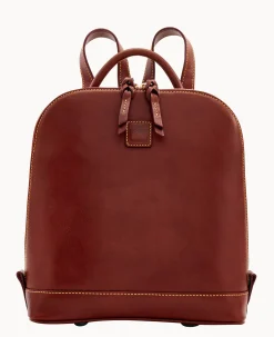 Dooney & Bourke The Florentine Collection|Ready For the Getaway<Florentine Zip Pod Backpack Chestnut