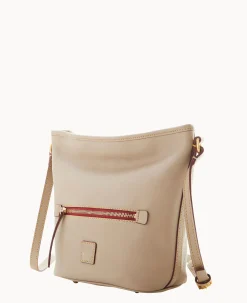 Dooney & Bourke The Florentine Collection|Ready For the Getaway<Florentine Zip Sac Light Taupe