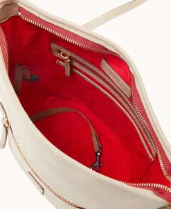Dooney & Bourke The Florentine Collection|Ready For the Getaway<Florentine Zip Sac Light Taupe