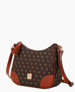 Dooney & Bourke The Gretta Collection|Printed Fabric<Gretta Crossbody Hobo Brown Tmoro