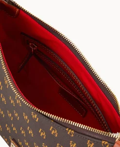 Dooney & Bourke The Gretta Collection|Printed Fabric<Gretta Crossbody Hobo Brown Tmoro