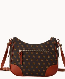 Dooney & Bourke The Gretta Collection|Printed Fabric<Gretta Crossbody Hobo Brown Tmoro