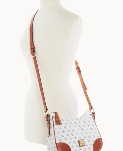 Dooney & Bourke The Gretta Collection|Printed Fabric<Gretta Crossbody Hobo Bone