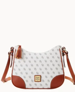 Dooney & Bourke The Gretta Collection|Printed Fabric<Gretta Crossbody Hobo Bone