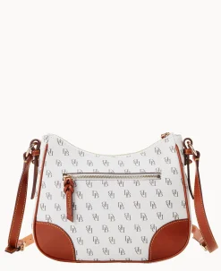 Dooney & Bourke The Gretta Collection|Printed Fabric<Gretta Crossbody Hobo Bone